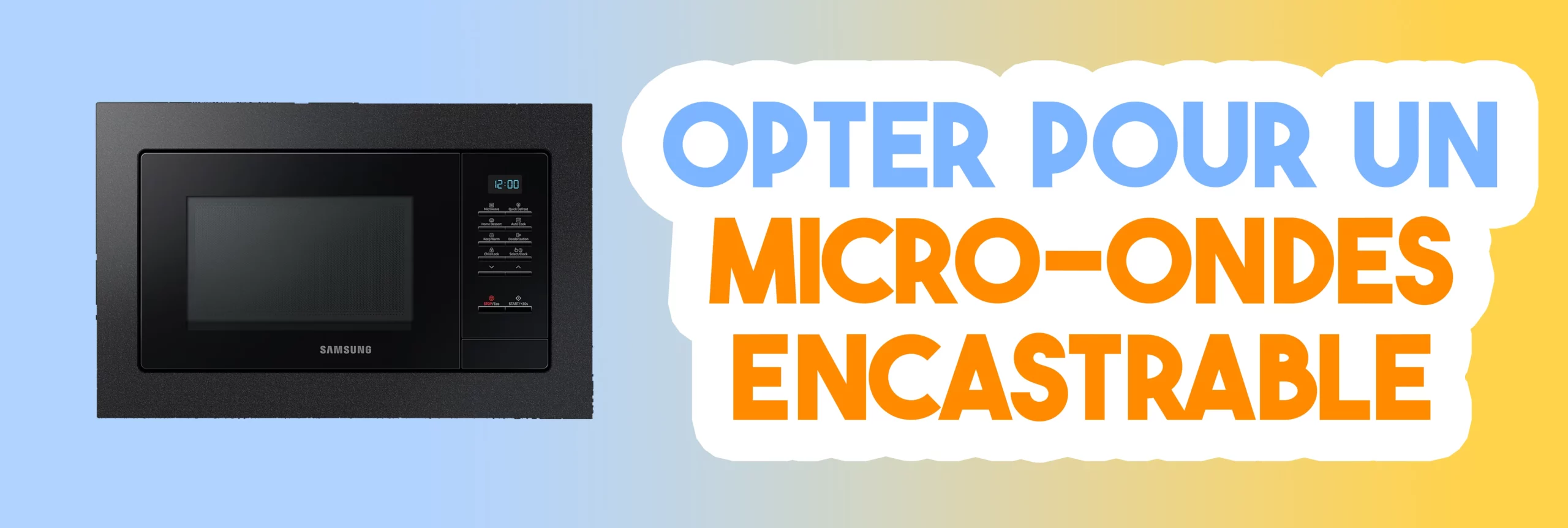 Opter Micro-ondes encastrable
